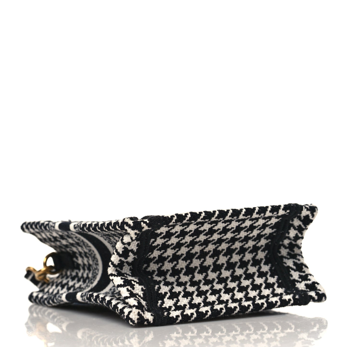 CHRISTIAN DIOR Mini Book Tote Phone Bag Black White