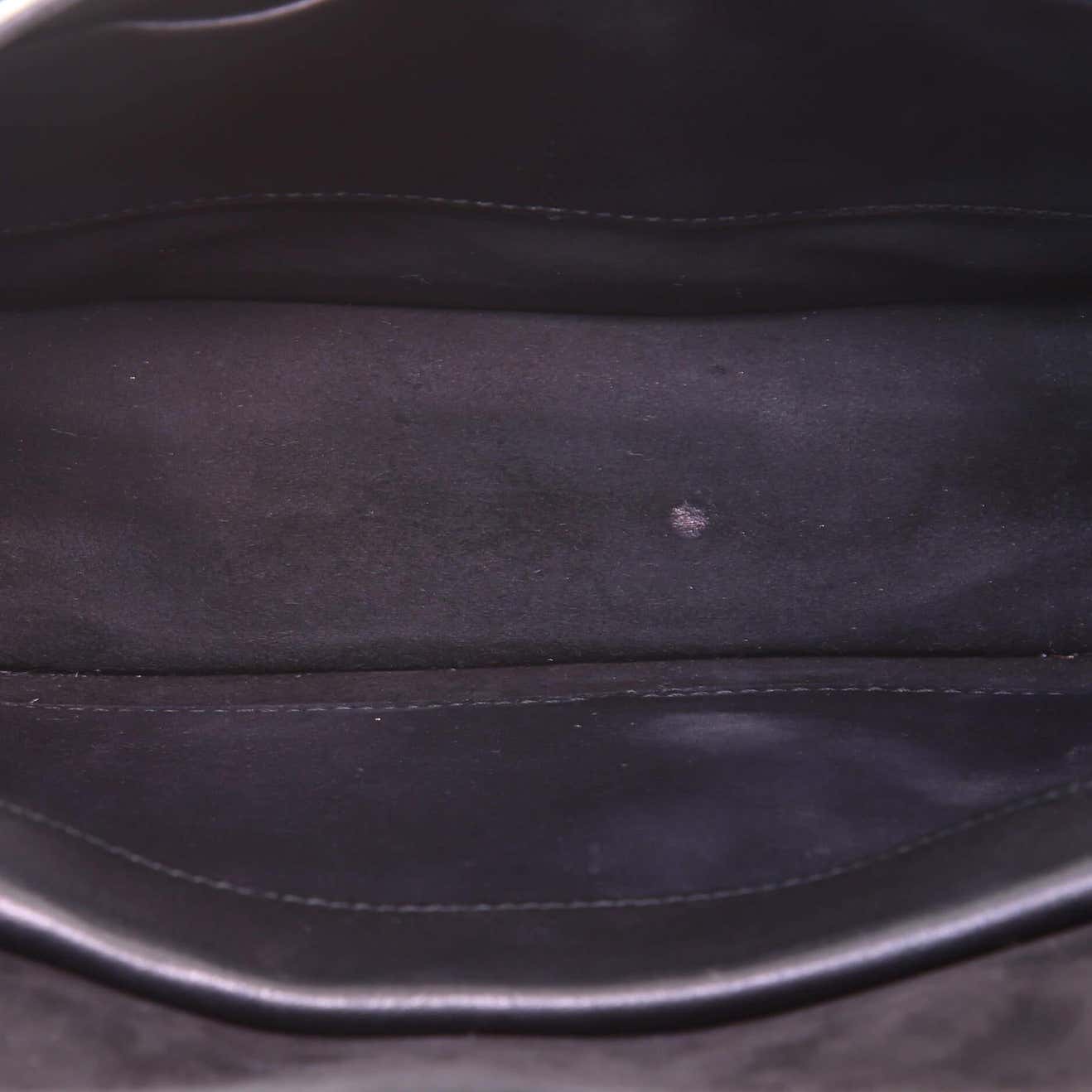 Christian Dior Flap Bag with Strap Leather Medium