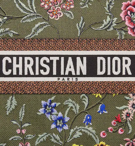 LARGE DIOR BOOK TOTE Green Dior (42 x 35 x 18.5 cm)