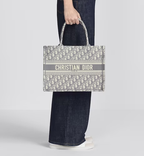 DIOR BOOK TOTE Gray Dior (36 x 27.5 x 16.5 cm)