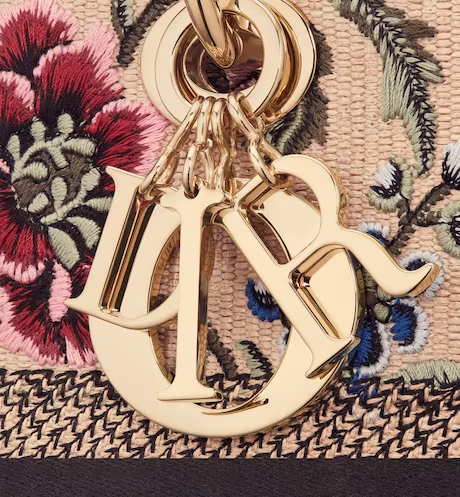 LADY D-LITE BAG Natural with Dior