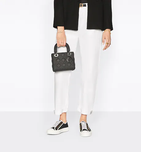 MINI LADY DIOR BAG Black Calfskin