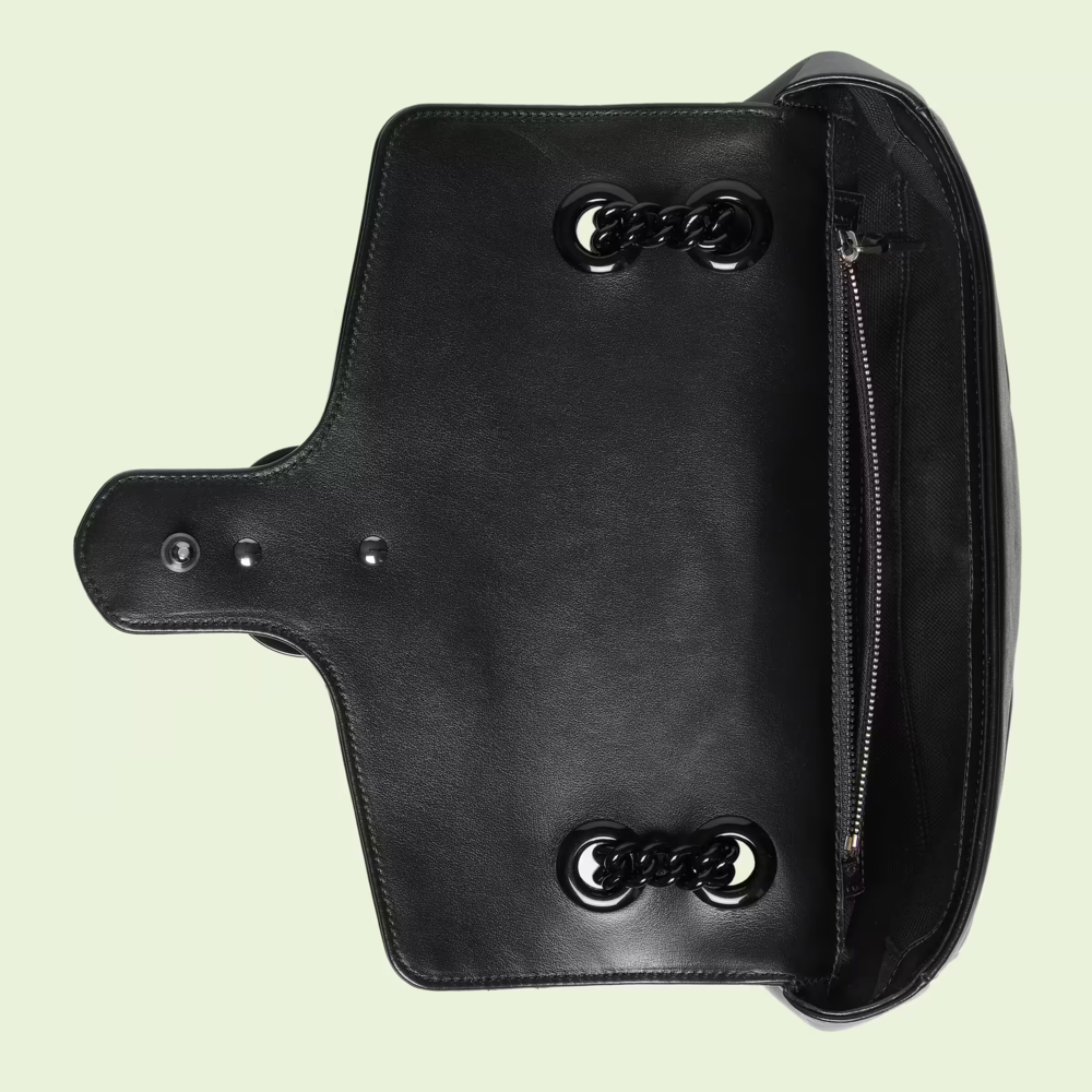 hand small shoulder bag – Black Leather