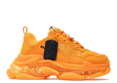 Balenciag* Triple S Sneaker Clear Sole Orange
