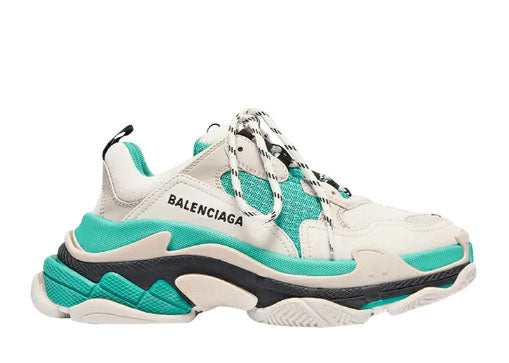 Balenciag* Wmns Triple S White Green 2019