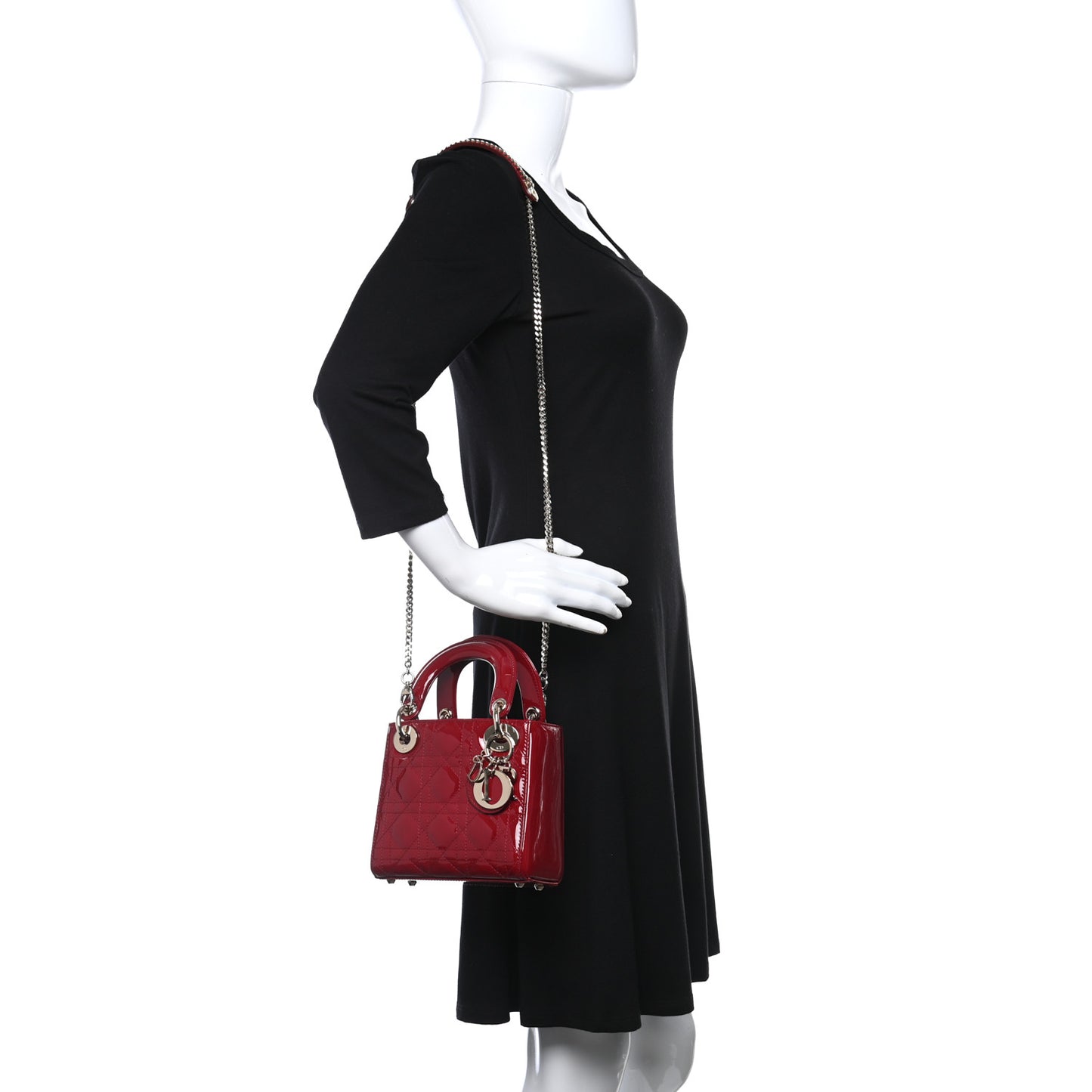 CHRISTIAN DIOR Mini Lady Dior Red