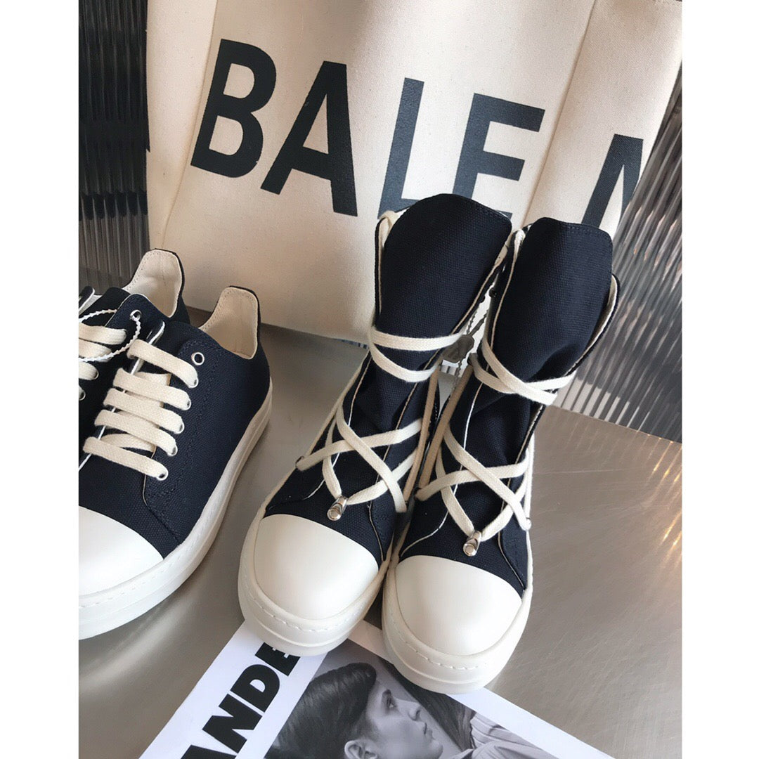 R!ck Owens DRKSHDW Strobe Cotton Denim Hexa High Black