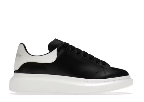 Alexander McQueen Oversized Sneaker Black White Heel