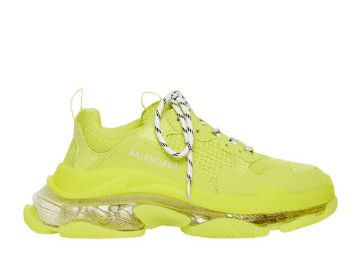 Balenciag* Triple S Sneaker Clear Sole Fluo