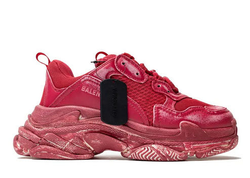 Balenciag* Triple S Sneaker Dark Red