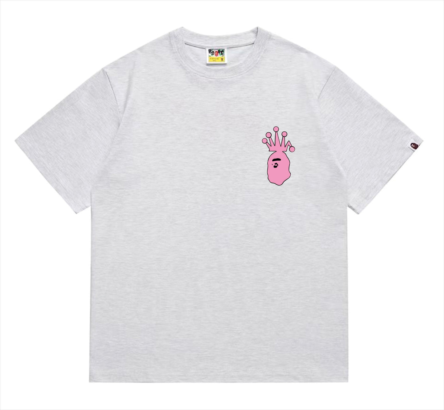 BAPEStuss! Pink Color logo lettering Tee