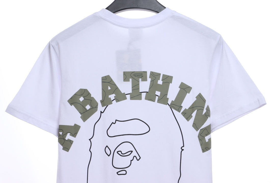 BAPE sketch ape-man head with short sleeves