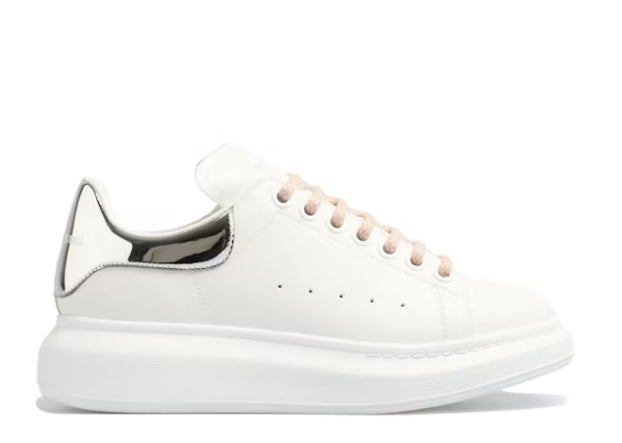 Alexander McQueen Oversized Sneaker White Silver Pink