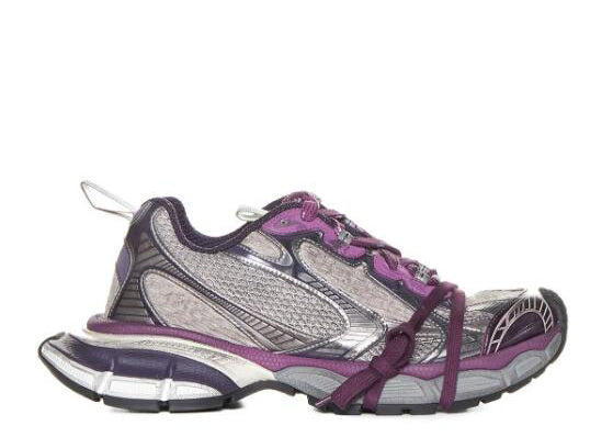 B@lenciag* 3XL Ski Sneaker Silver Purple
