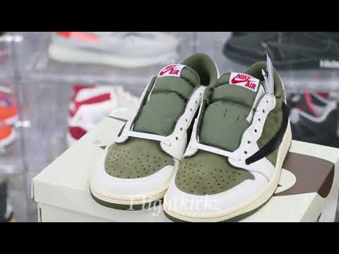 Travis Scott x Air Jordan 1 Medium Olive (LN5 A1 Batch)