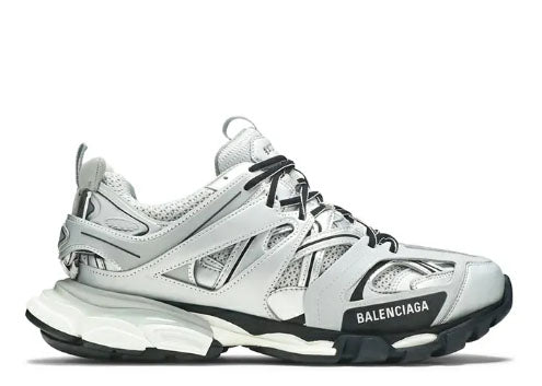 Balenciag* Track Trainer Metallic Silver