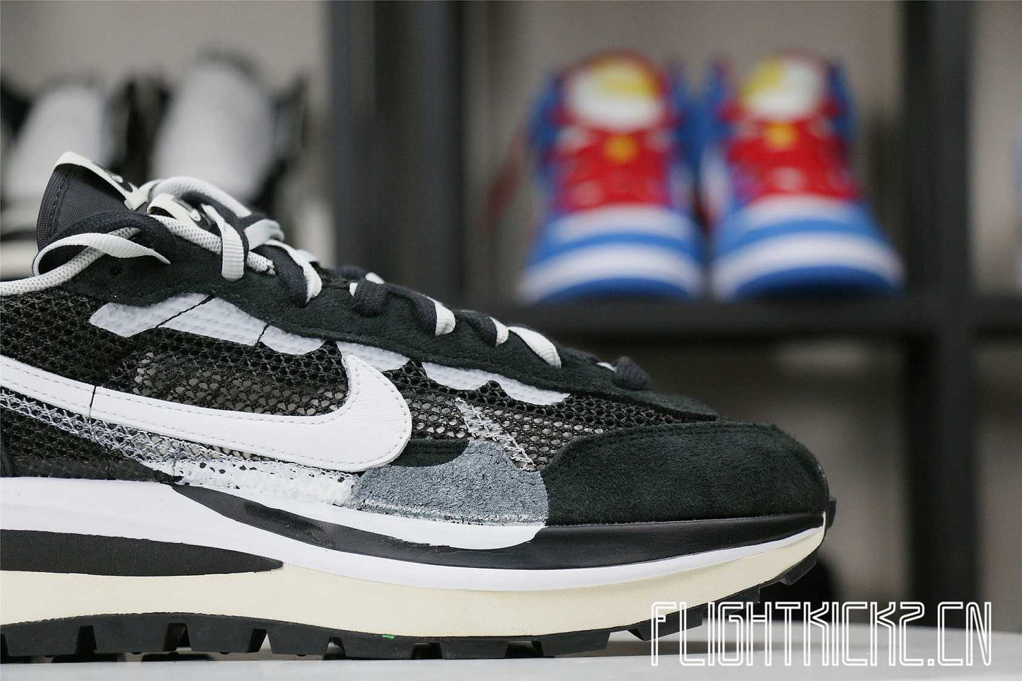 Sacai x Nike Vaporwaffle Black White (LN5 A1)