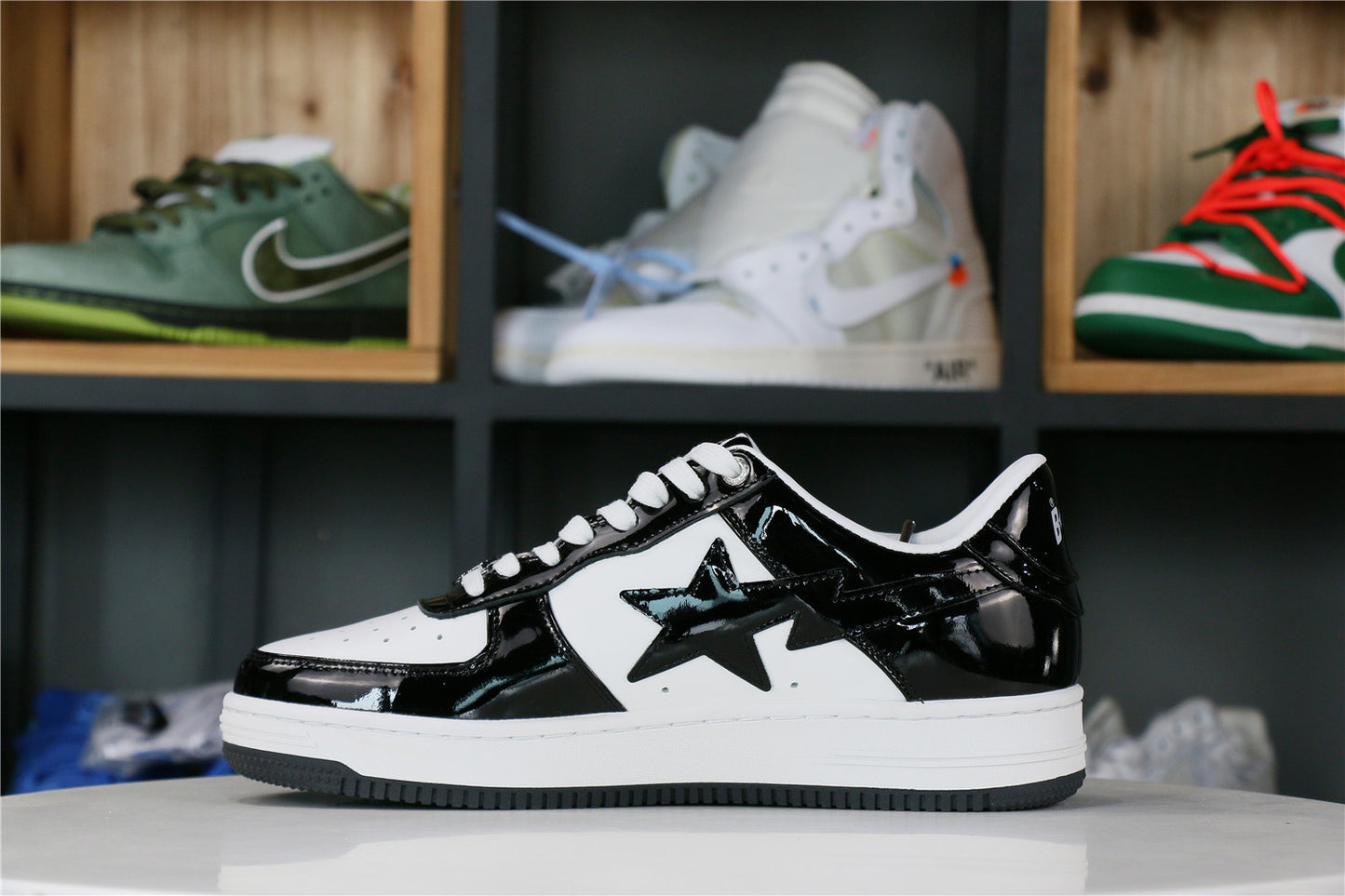 OFF-WHITE A Bathing Ape Bape Sta Low Black