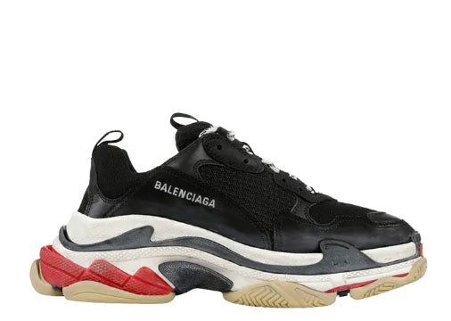 BALENCIAG* TRIPLE S SNEAKER BLACK RED JJZYETQV