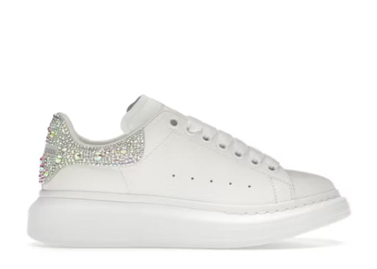 Alexander McQueen Oversized Sneaker White Crystals