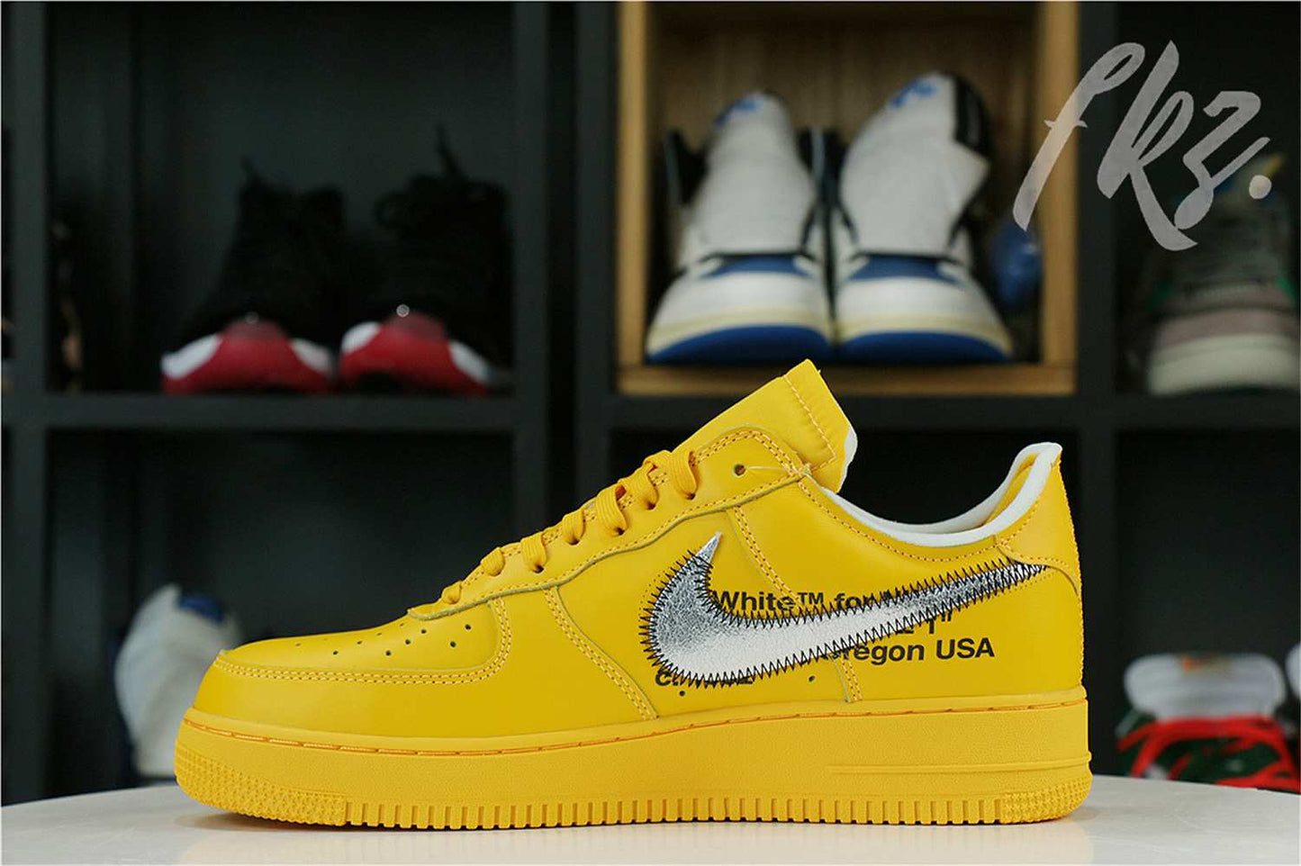 Off White x Air Force 1 University Gold 2021