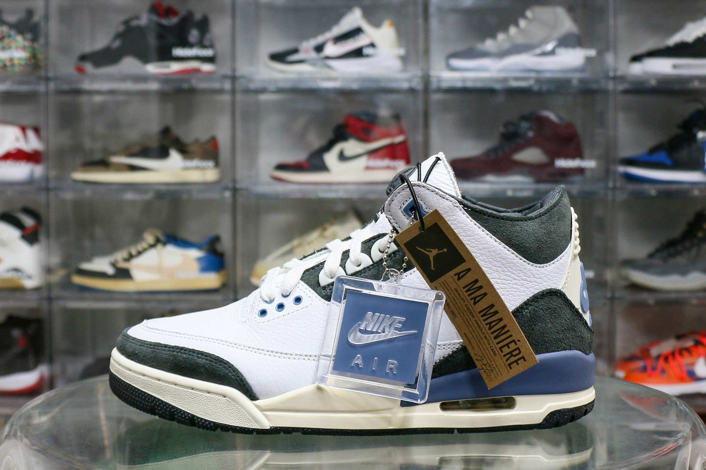 A Ma Mani鑼卹e x Air Jordan 3 Diffused Blue (Ln5 A1)