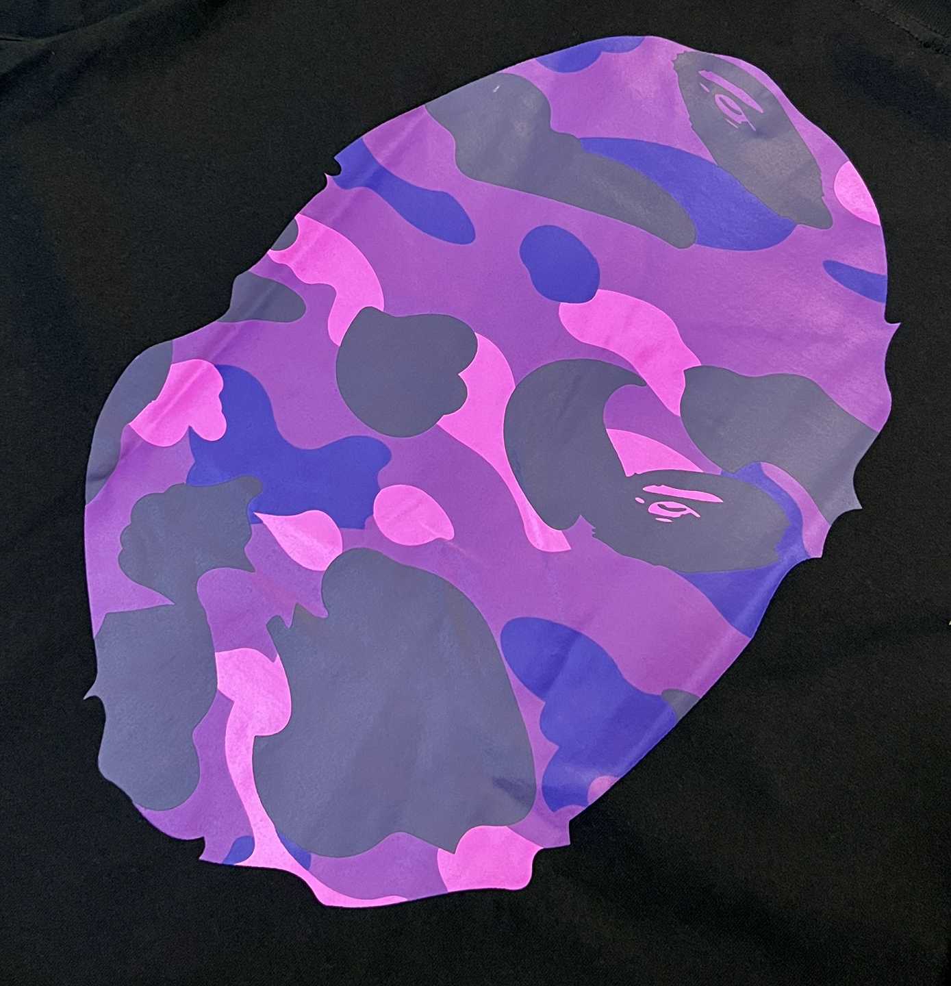 BAPE Purple Color Camo By Bathing Tee