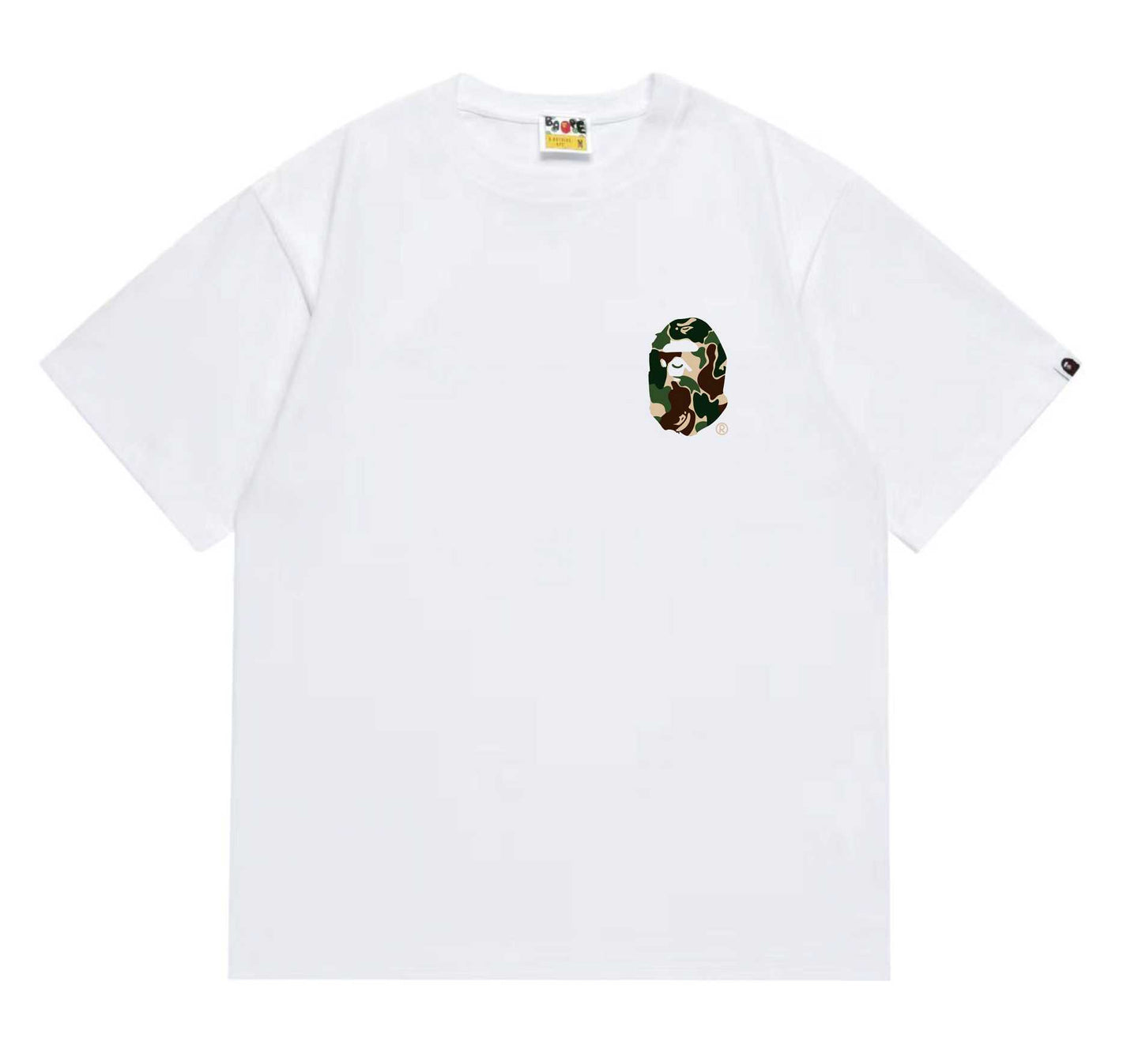 BAPEStuss! Green Color Camo By Bathing Tee