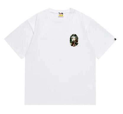 BAPEStuss! Green Color Camo By Bathing Tee