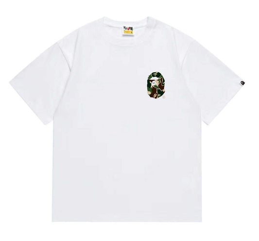BAPEStuss! Green Color Camo By Bathing Tee
