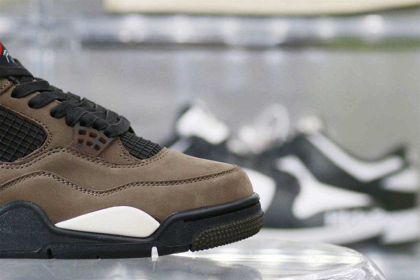 Air Jordan 4 Retro Travis Scott Olive Custom Shoes