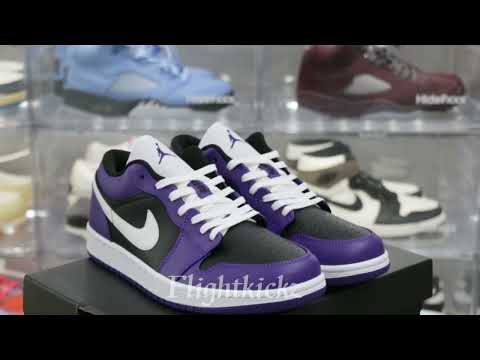 Air Jordan 1 Low Retro Court Purple Black 2020