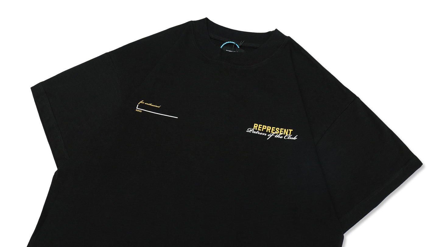 Represent X Manchester limited slogan print short-sleeved T-shirt black