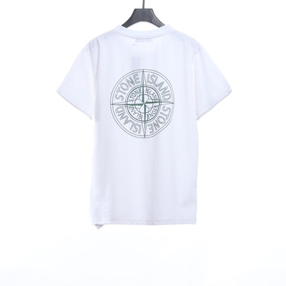 Stone Island Back Large Compass Logo Print Short Sleeves