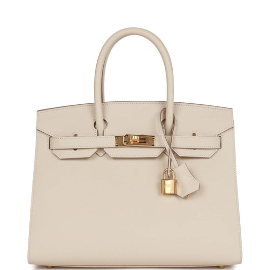 Hermès Birkin Sellier 30 Craie Epsom Gold Hardware