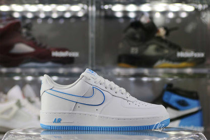 Nike Air Force 1 07 Low White University Blue Sole