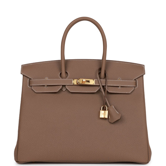 Hermès Birkin 35 Etoupe Togo Gold Hardware