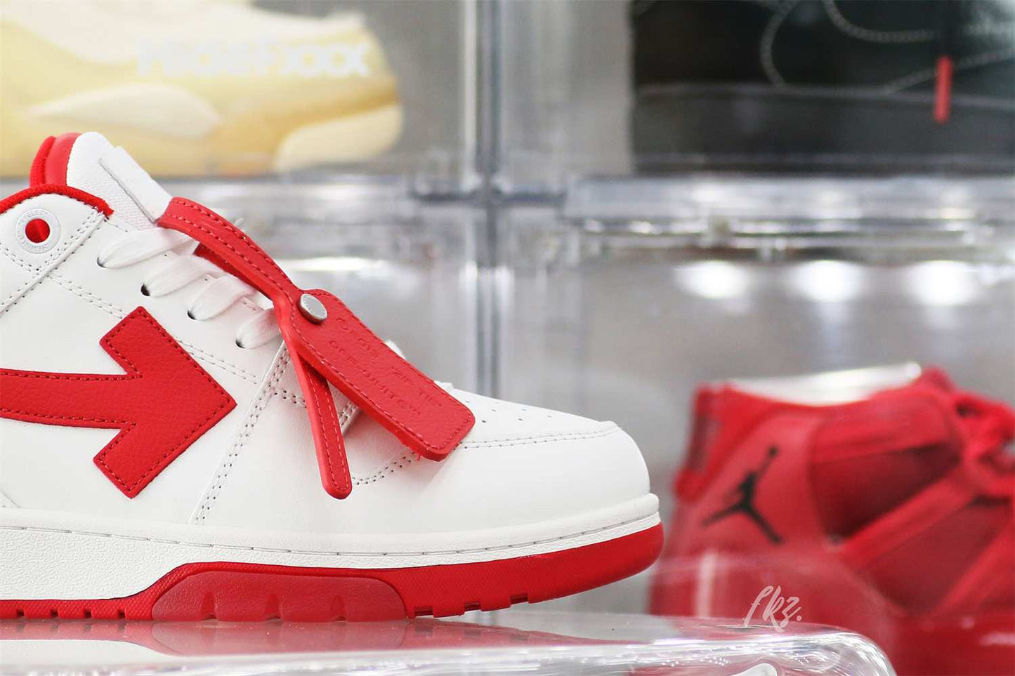 Off-White White Red Out Of Office Sneaker