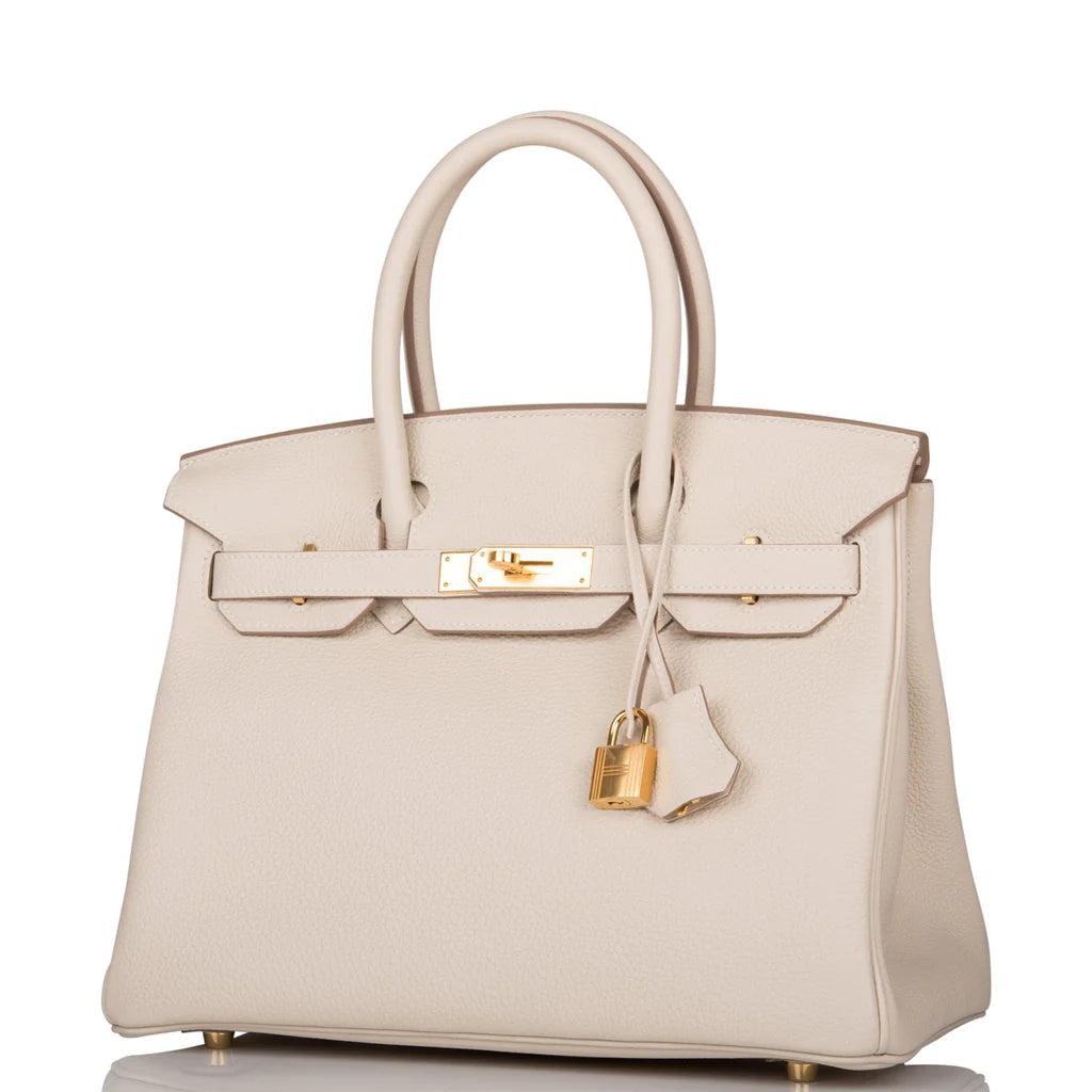 Hermès Birkin 30 Craie Togo Gold Hardware