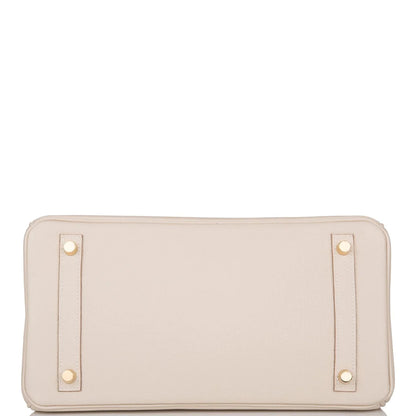 Hermès Birkin 30 Craie Togo Gold Hardware
