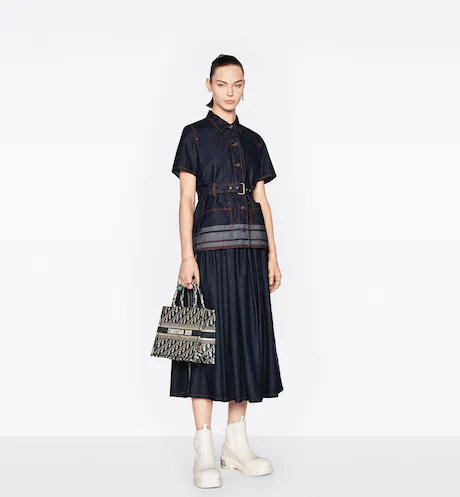 SMALL DIOR BOOK TOTE Blue Dior (26.5 x 21 x 14 cm)