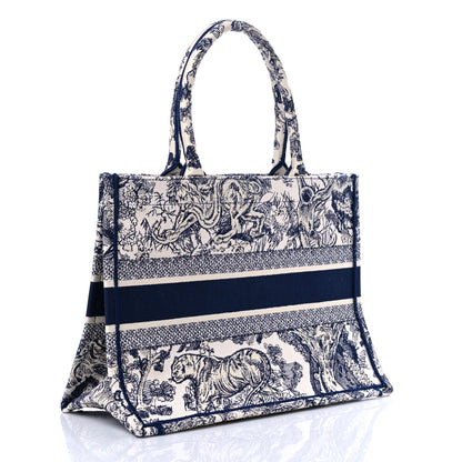 CHRISTIAN DIOR Canvas  Toile Book Tote Blue
