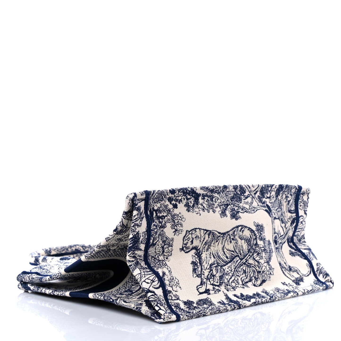 CHRISTIAN DIOR Canvas  Toile Book Tote Blue