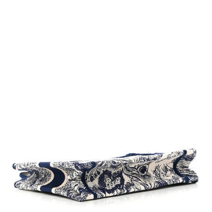 CHRISTIAN DIOR Mini Toile Book Tote Blue