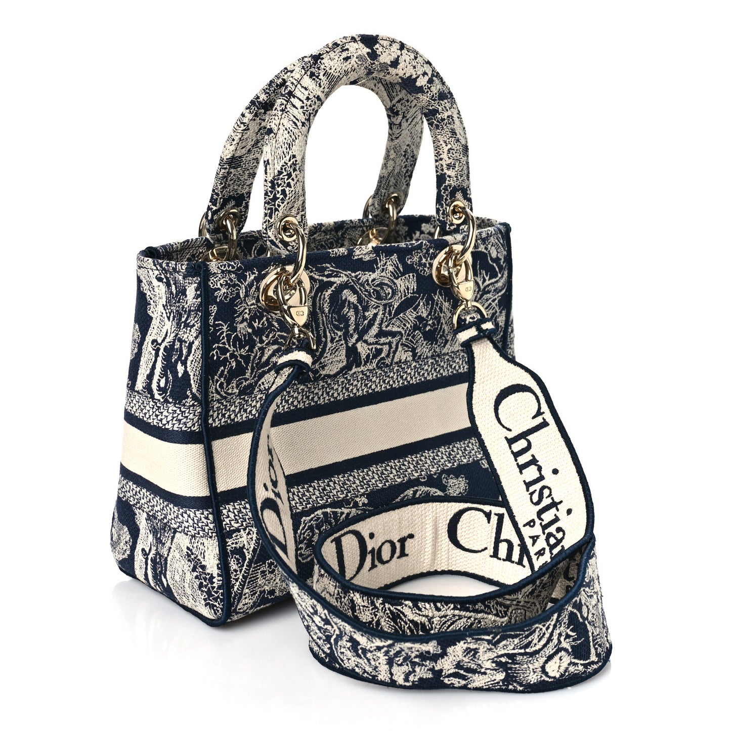CHRISTIAN DIOR Toile  Lady D-Lite Blue DJVCD8VD