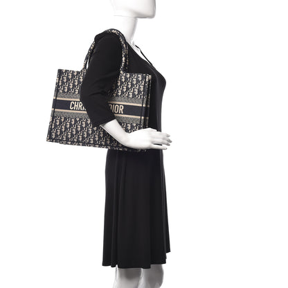 CHRISTIAN DIOR Oblique Large Book Tote Blue