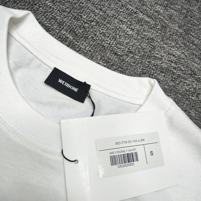 WE11D0NETRACK Sea wave with three stripes T-Shirt