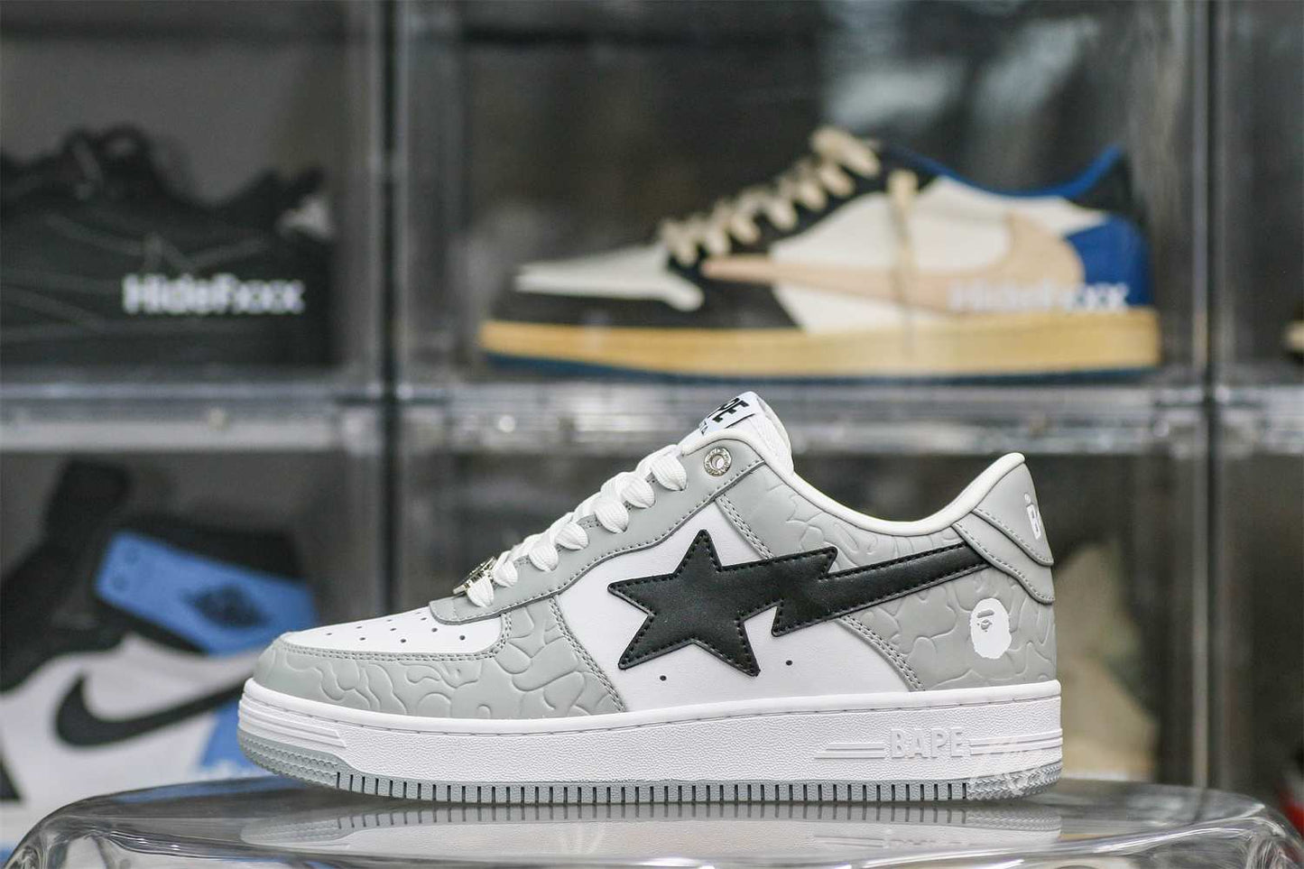 OFF-WHITE A Bathing Ape Bape Sta Low Grey Black