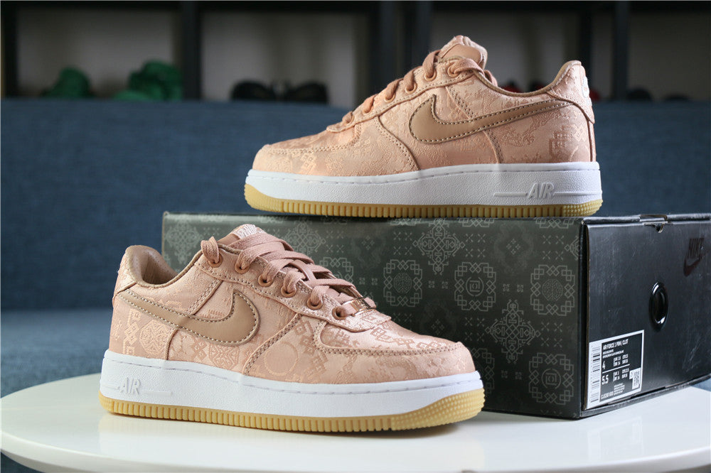 CLOT x Nike Air Force 1 Low Rose Gold