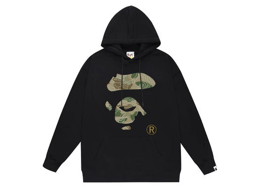 BAPE camo Ape Face logo hoodie